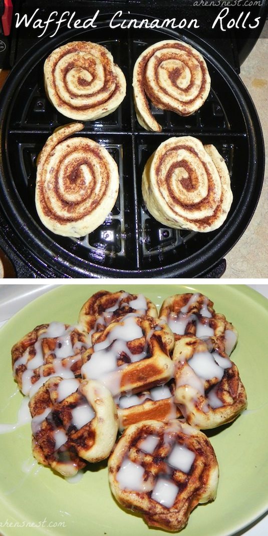23 Things You Can Cook In A Waffle Iron | Waffle Iron Cinnamon Rolls