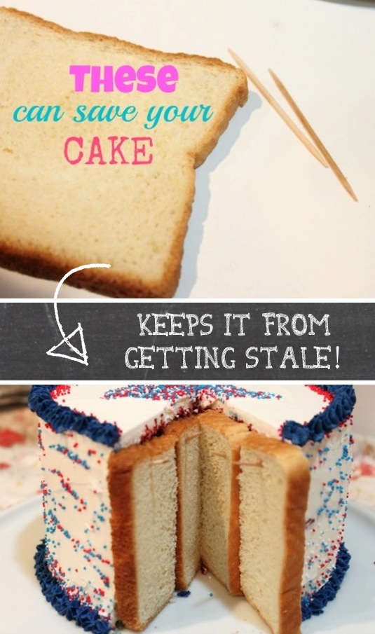 keep leftover cake soft and moist
