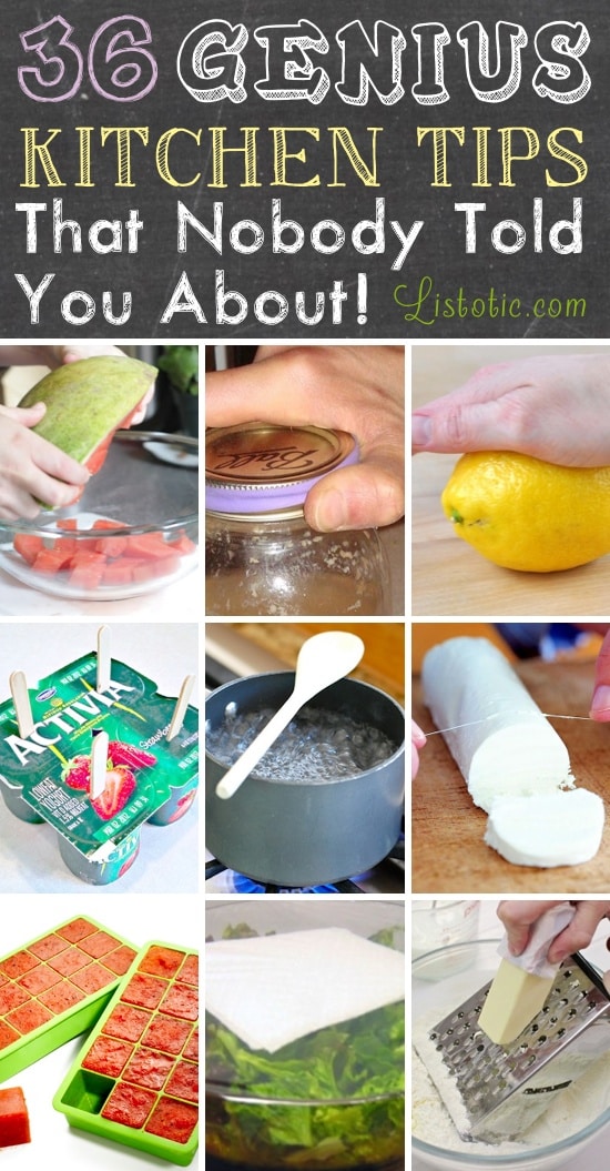 36 Of The BEST Kitchen Tips And Tricks with Pictures 