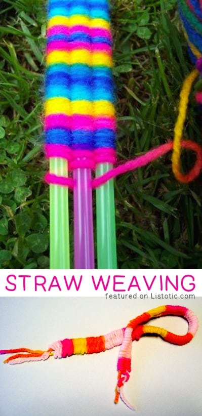 Straw Weaving -- 29 of the MOST creative crafts and activities for kids!