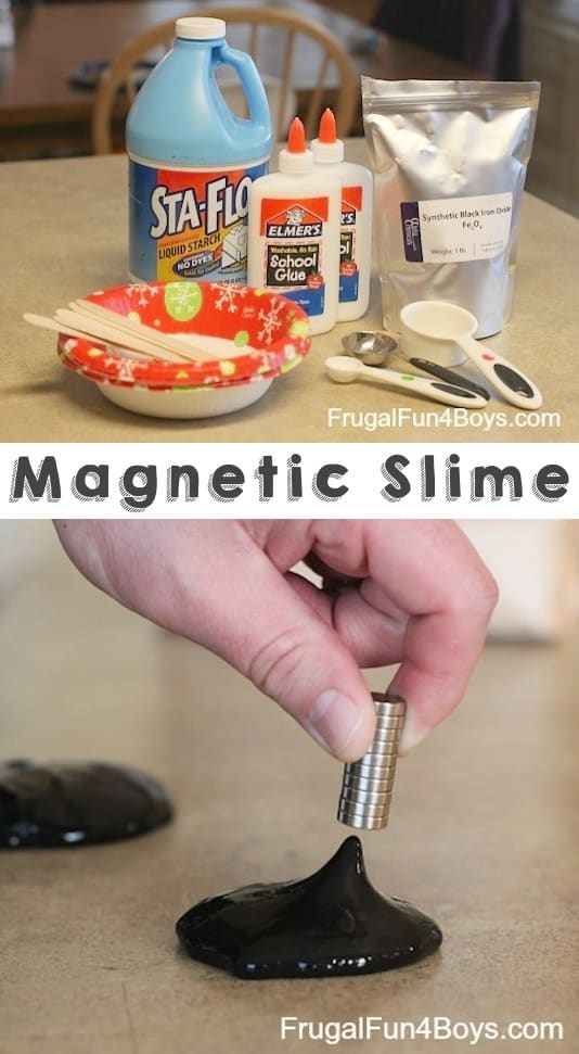 Magnetic Slime... COOL!! 29 of the MOST creative crafts and activities for kids!