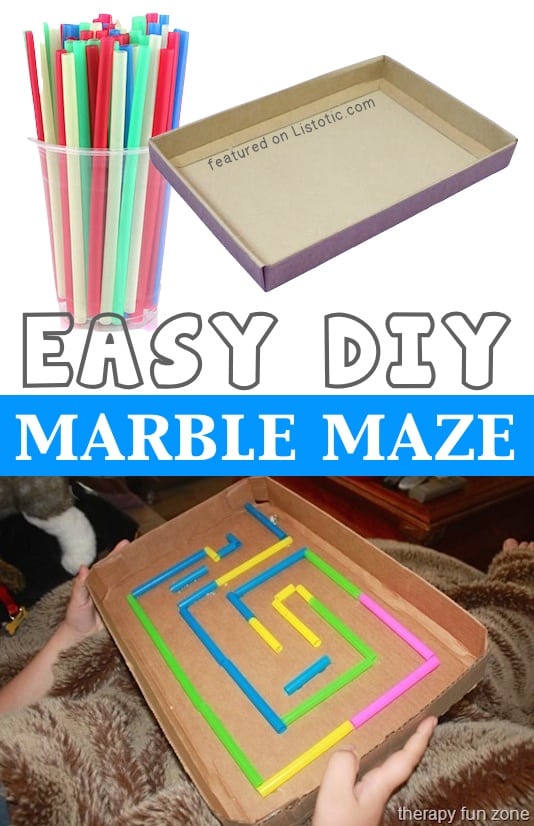 DIY Marble Maze -- 29 of the MOST creative crafts and activities for kids!